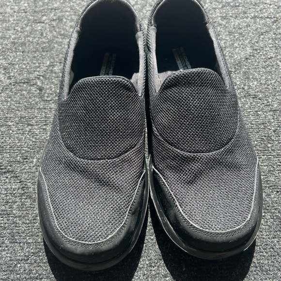 Skechers Go Walk Black Slip-On Shoes - Picture 2 of 12